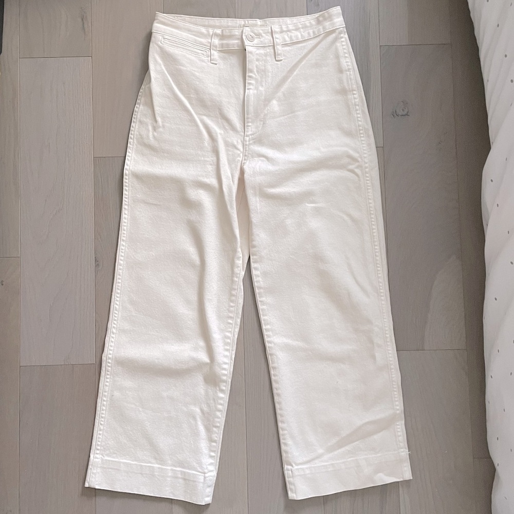 Madewell Slim Emmett Wide-Leg Crop Pants